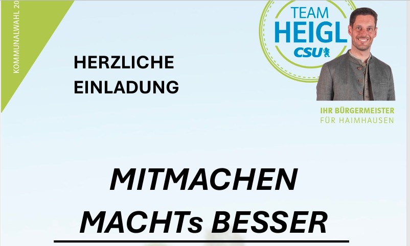 Mitmachen machts besser